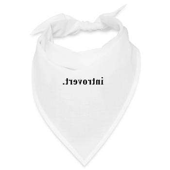 Introvert Reverse Solo Geschenk - Bandana - Weiß - Vorne
