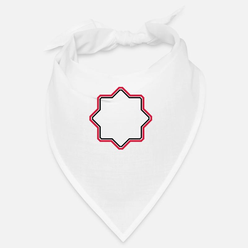 red star border frame text field write n Bandana