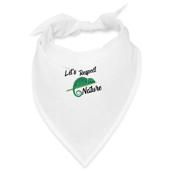 Umweltschutz Naturliebhaber Spruch Geschenk - Bandana - Weiß - Vorne