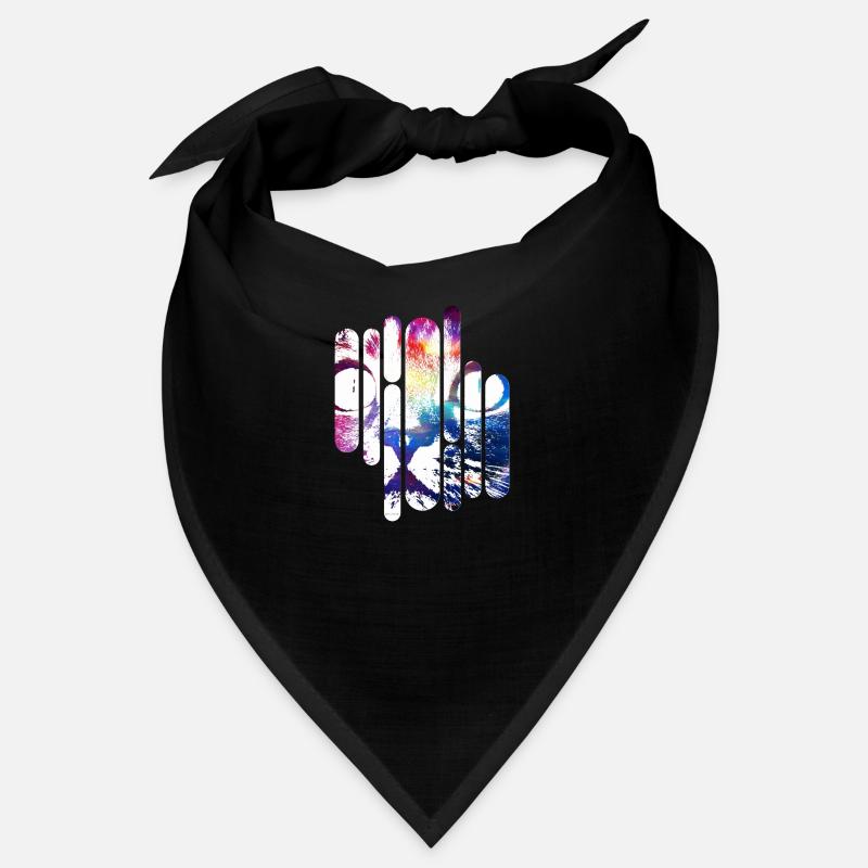 Crazy Space Cat (colored) Bandana