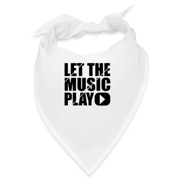 let the music play - Bandana - Weiß - Vorne