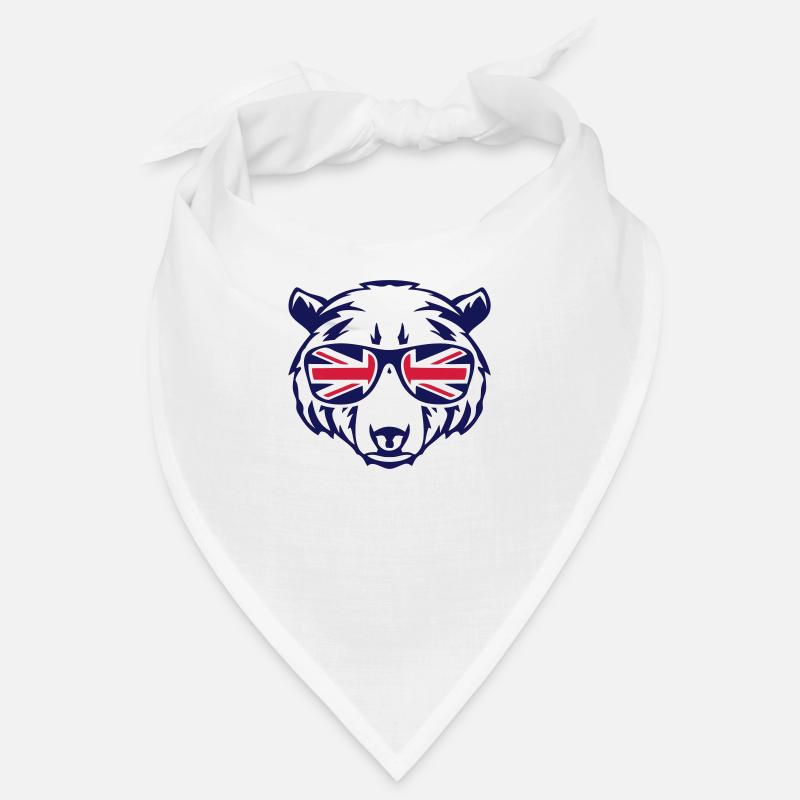 Bärenkopfgläser englische Flagge 2 Bandana