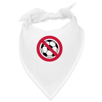 Anti Fußball - Bandana - Weiß - Vorne