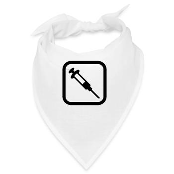 Spritze Logo - Bandana - Weiß - Vorne