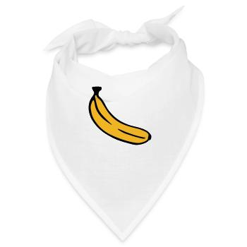 Banane - Bandana - Weiß - Vorne