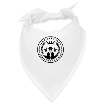 Team Bräutigam - Gentlemans night - JGA Crew - Bandana - Weiß - Vorne