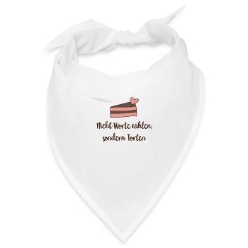 Torte - Bandana - Weiß - Vorne