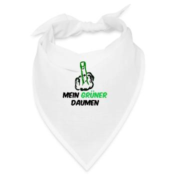 Anti Grün gegen Klimawahn Design - Bandana - Weiß - Vorne