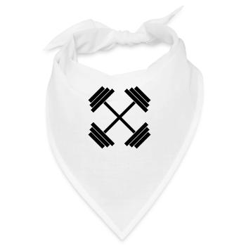 Hanteln - Bandana - Weiß - Vorne