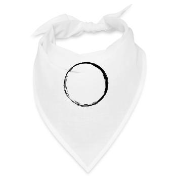 Kreis - Bandana - Weiß - Vorne