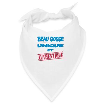 Beau gosse unique et authentique - Bandana - Weiß - Vorne