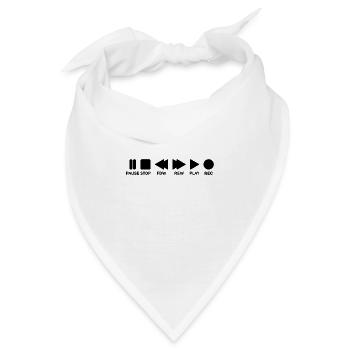 Musik musikalische Symbole Geschenk - Bandana - Weiß - Vorne