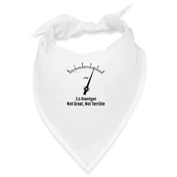 Tschernobyl Strahlung Atom Energie Geschenk - Bandana - Weiß - Vorne