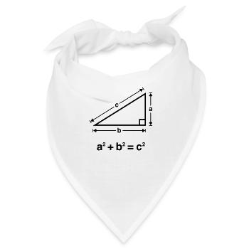 Pythagorean Theorem Mathematics - Bandana - Weiß - Vorne