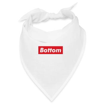 Homosexuell Bottom - Bandana - Weiß - Vorne