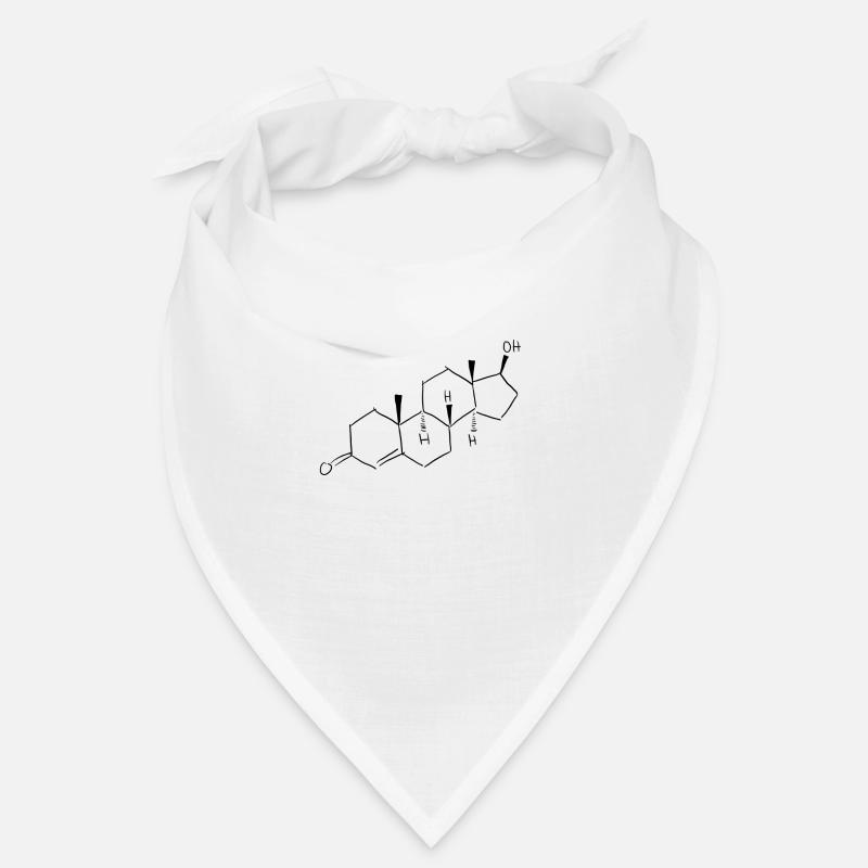 Testostérone, formule structurelle, mâle Bandana