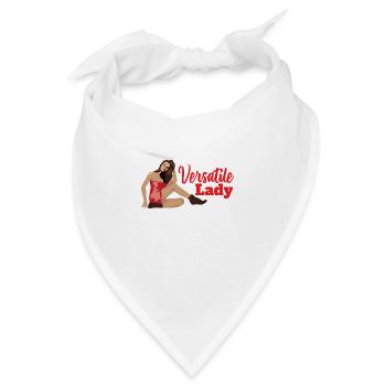 Aircraft Nose Art Vielseitige Dame - Geschenkidee - Bandana - Weiß - Vorne