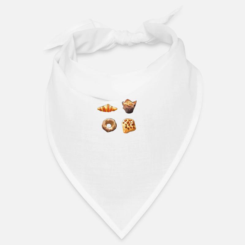 Breakfast various baked goods Bandana