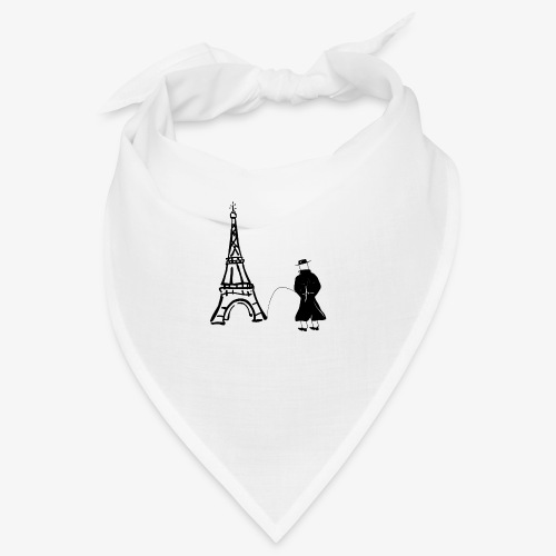 Pissing Man Funny Travel Shirt Paris - Bandana