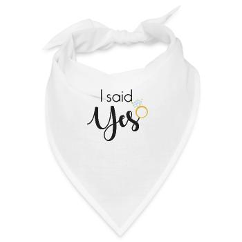 I said yes - mit Diamantring - Bandana - Weiß - Vorne