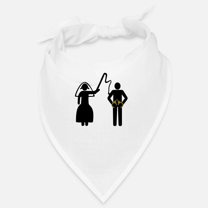 Hochzeit, Junggesellenabschied - Bandana - Weiß