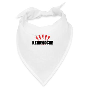 Kehrwoche Schwabe Schwaben Schwäbisch Geschenkidee - Bandana - Weiß - Vorne