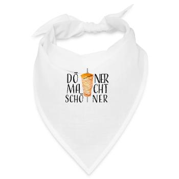 Döner macht schöner - Bandana - Weiß - Vorne
