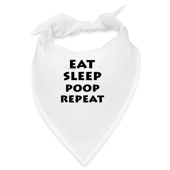Poop - Bandana - Weiß - Vorne