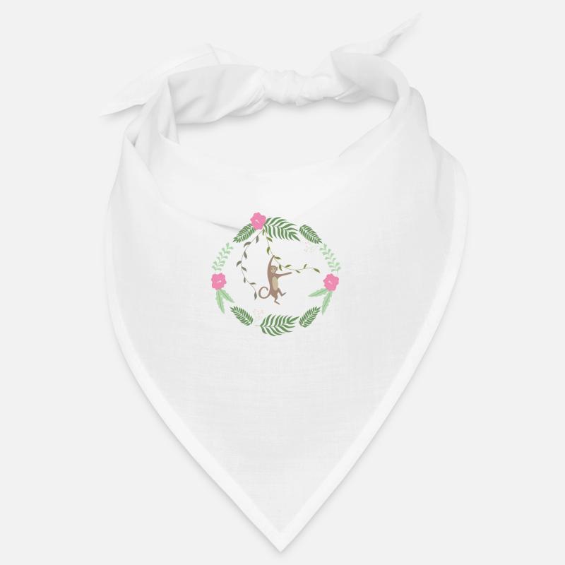 Mikey Monkey - Bandana - blanc