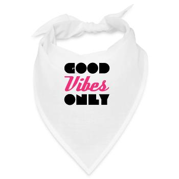 Good Vibes - Bandana - Weiß - Vorne