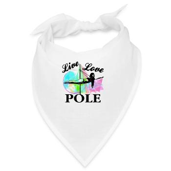 Pole Dance - Bandana - Weiß - Vorne
