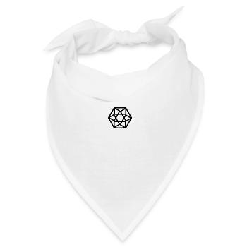 Abstrakt - Bandana - Weiß - Vorne