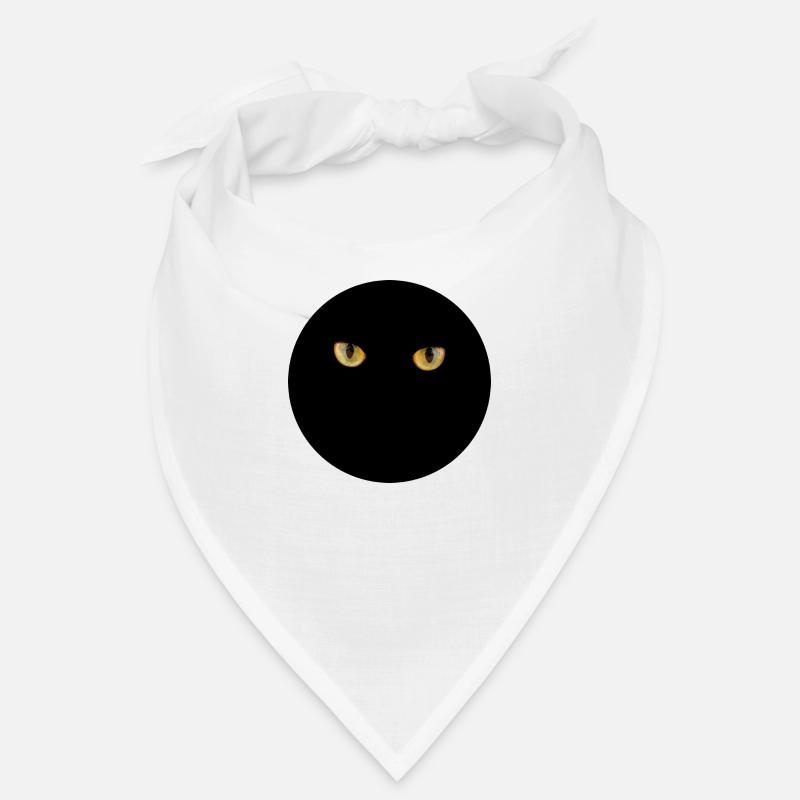 Yeux de chat dans le noir Bandana