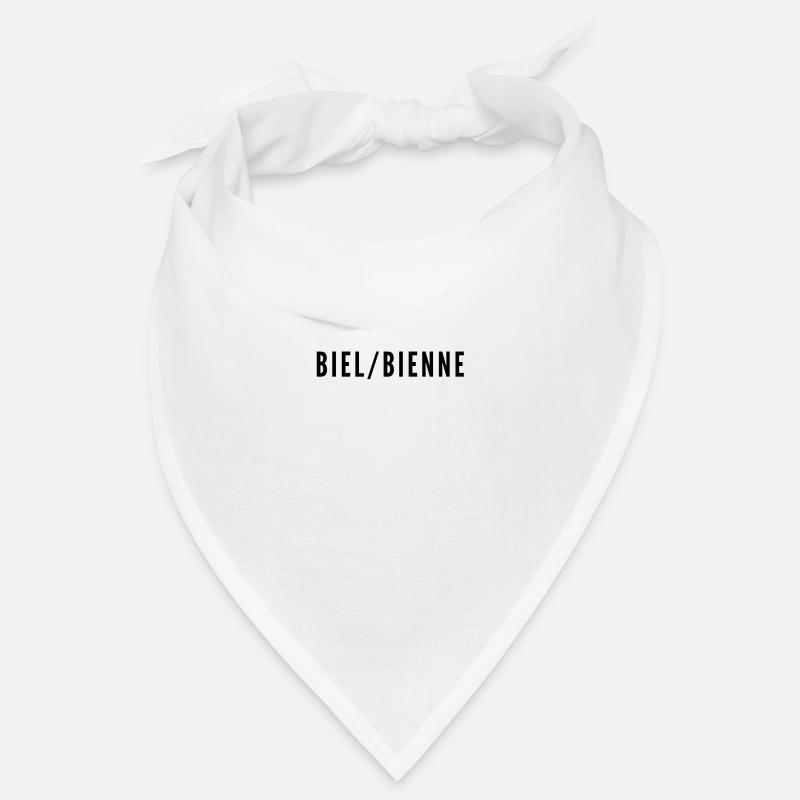 Lettrage Biel / Bienne - Bandana - blanc