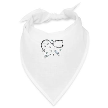 Medizin - Bandana - Weiß - Vorne