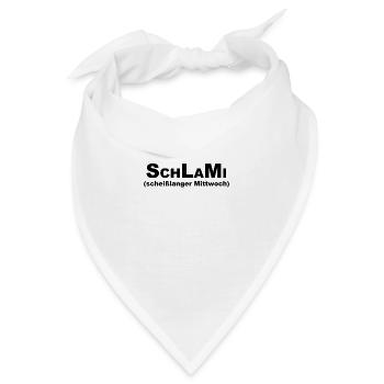 SchLaMi schwarz - Bandana - Weiß - Vorne