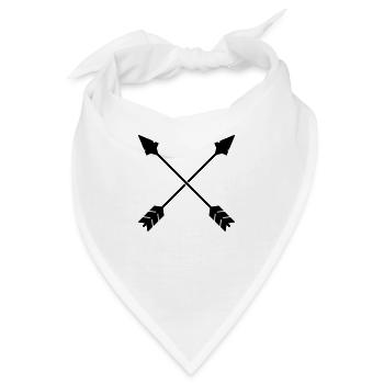 Pfeile - Bandana - Weiß - Vorne