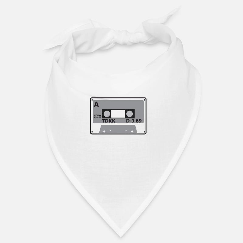 Cassette tape icon TDK in grey Bandana