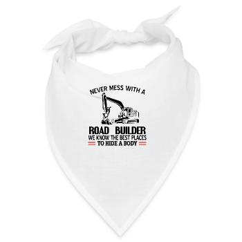 Straßenbauer - Bandana - Weiß - Vorne