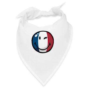 Smiley France - Bandana - Weiß - Vorne