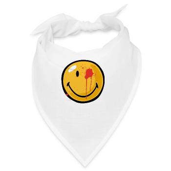 Smiley eye shot - Bandana - Weiß - Vorne