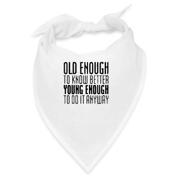 Best Birthday Shirt - Funny Quote - Bandana - Weiß - Vorne