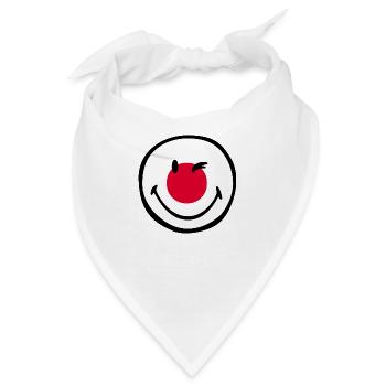 Smiley Flag Japan - Bandana - Weiß - Vorne