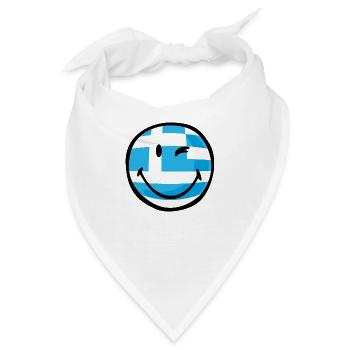 Smiley Greece - Bandana - Weiß - Vorne