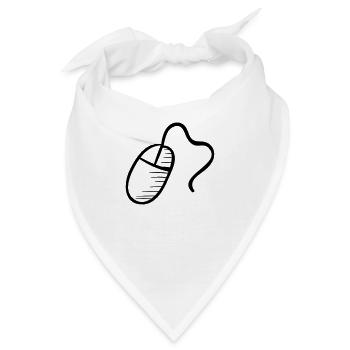 Computer Mouse - Bandana - Weiß - Vorne