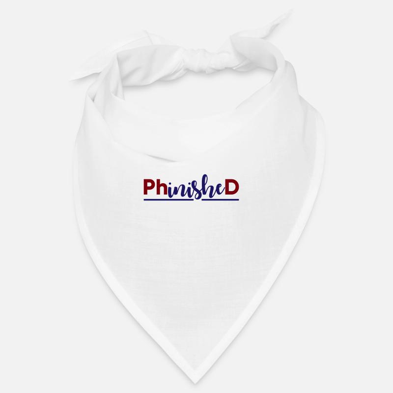 Phinished Finished PhD Abschluss Geschenk Bandana