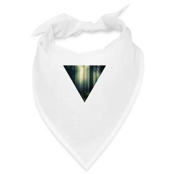 Leuchtender Wald im Nebel - Bandana - Weiß - Vorne