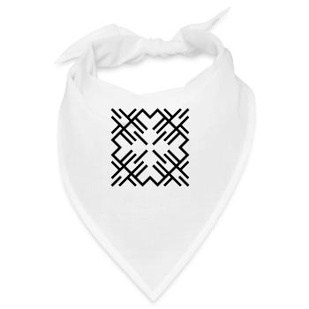 Linien der MAYA 01 - Bandana - Weiß - Vorne