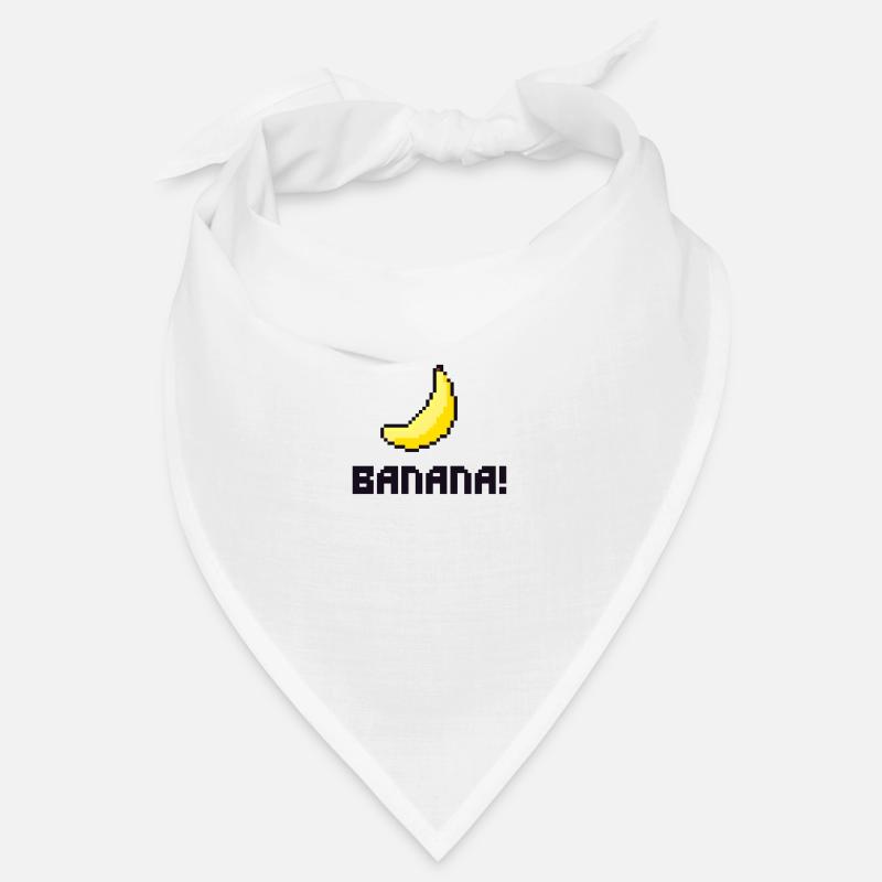Type de pixels de banane rétro Bandana