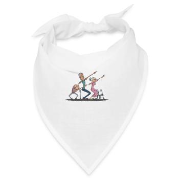 Dab Dabbing Senioren - Bandana - Weiß - Vorne